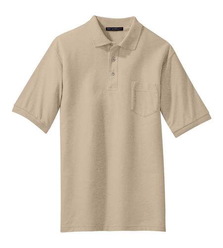 Port Authority Silk Touch Polo with Pocket. K500P image thumbnail