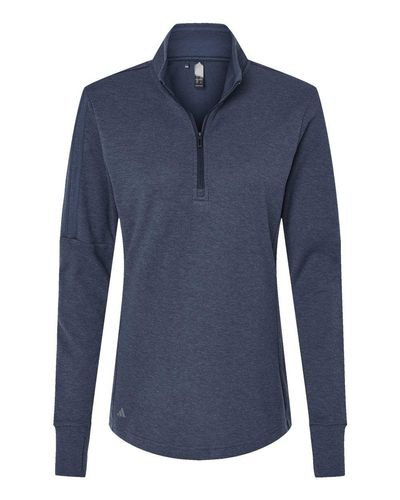 Women's 3-Stripes Quarter-Zip Sweater - A555 image thumbnail