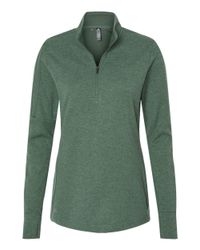 Image of Women's 3-Stripes Quarter-Zip Sweater - A555