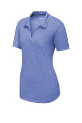 Image of Sport-Tek Ladies PosiCharge Tri-Blend Wicking Polo. LST405