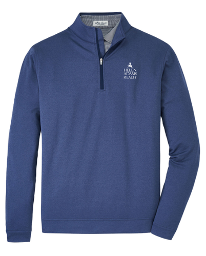 Peter Millar Men's Perth Performance Melange Quarter-Zip image thumbnail