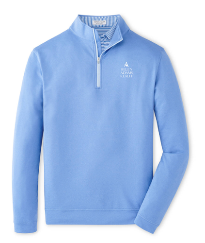 Peter Millar Men's Perth Performance Melange Quarter-Zip image thumbnail
