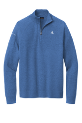 Image of Brooks Brothers Cotton Stretch 1/4-Zip Sweater