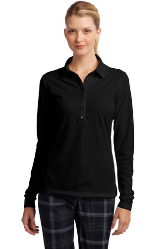 Nike Women's Long Sleeve Dri-FIT Stretch Tech Polo  image thumbnail