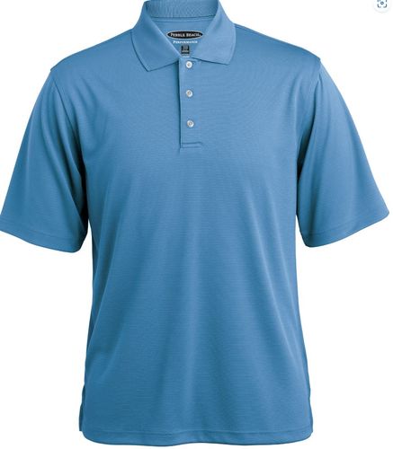 Pebble Beach Men's Horizontal Texture Polo image thumbnail