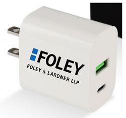 Image of Dual Port Flat Wall Adapter