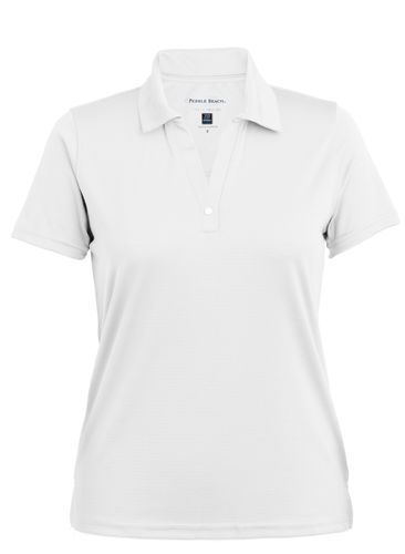 Pebble Beach Women's Horizontal Texture Polo image thumbnail