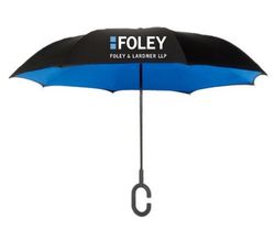 Image of Shed Rain™ UnbelievaBrella® 48" Reverse-Close Manual Stick Umbrella