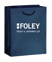 Image of Small Matte Laminated Euro Tote Bag 6½W x 3½ x 6½H