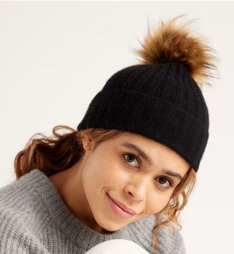Quince Mongolian Cashmere Pom Pom Beanie image thumbnail
