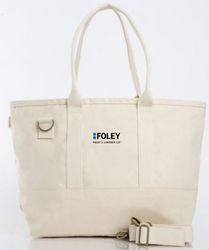 Image of Colorblock Utility Tote- Natural