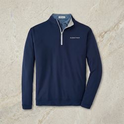 Image of Peter Millar Perth Performance Quarter Zip - Men’s Navy