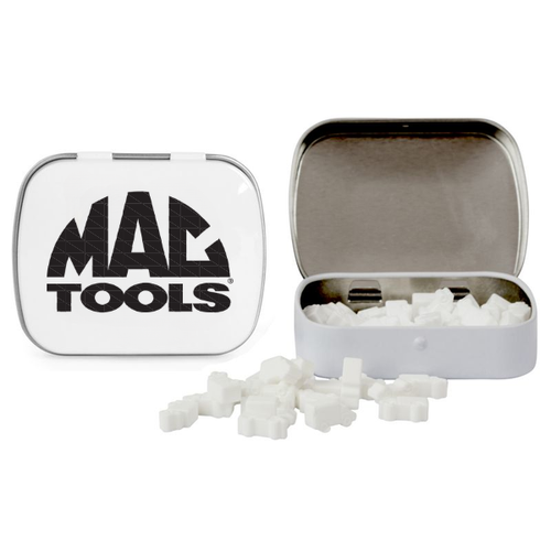 Domed Tin with Truck Shaped Mints image thumbnail Domed Tin with Truck Shaped Mints image thumbnail