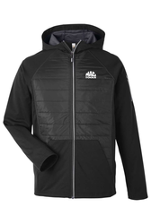 Image of Unisex Techno Lite Hybrid Hooded Jacket