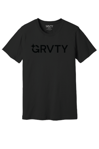 Unisex GRVTY Logo Tee - Black/Black image thumbnail