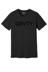 Image of Unisex GRVTY Logo Tee - Black/Black
