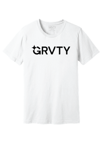 GRVTY Logo Tee - White/Black image thumbnail