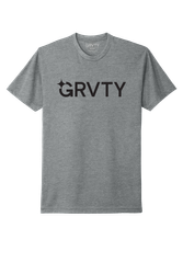 Image of GRVTY Logo Tee - Grey/Black