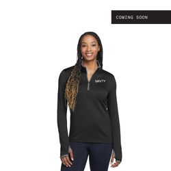 Image of Nike Women's Dri-FIT Stretch 1/2-Zip Cover-Up