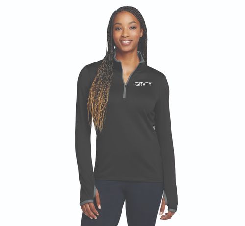 Nike Women's Dri-FIT Stretch 1/2-Zip Cover-Up image thumbnail