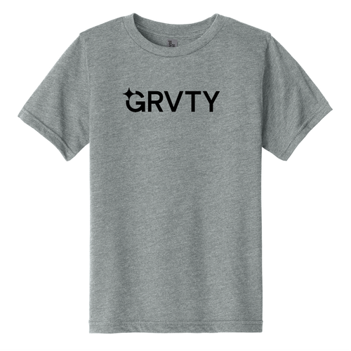 Youth Logo Tee - Gray / Black image thumbnail