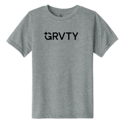 Image of Youth Logo Tee - Gray / Black