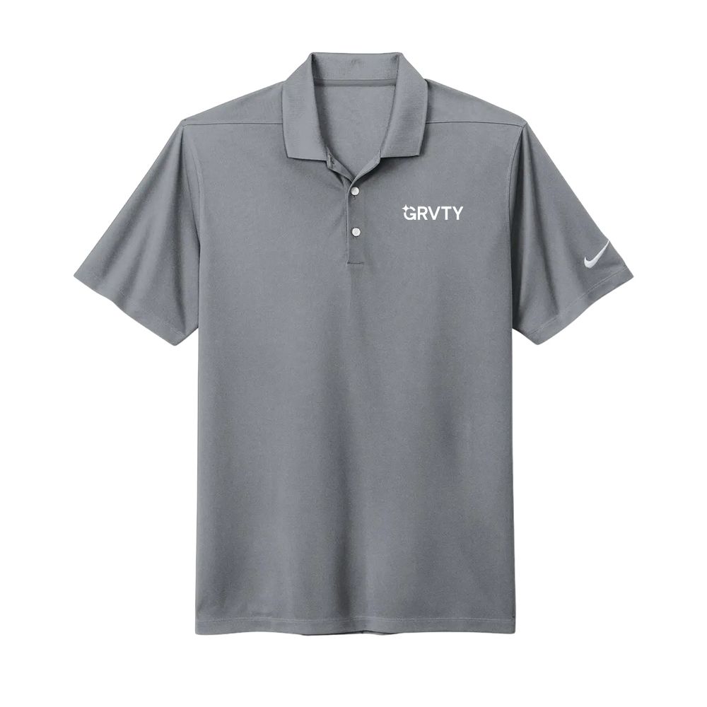 Nike Men's Dri-FIT Micro Pique 2.0 Polo- Grey  primary image