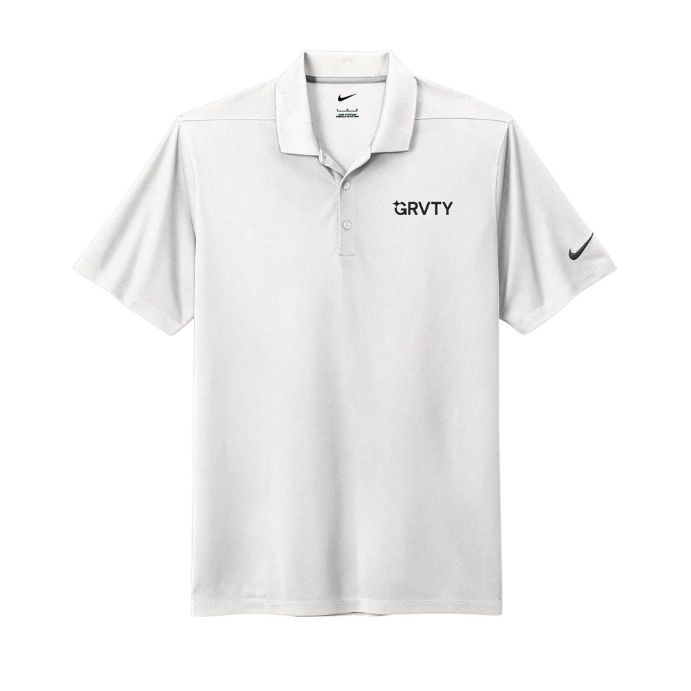 Nike Men's Dri-FIT Micro Pique 2.0 Polo- White  primary image