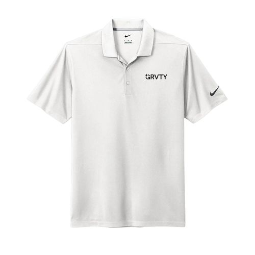 Nike Men's Dri-FIT Micro Pique 2.0 Polo- White  image thumbnail