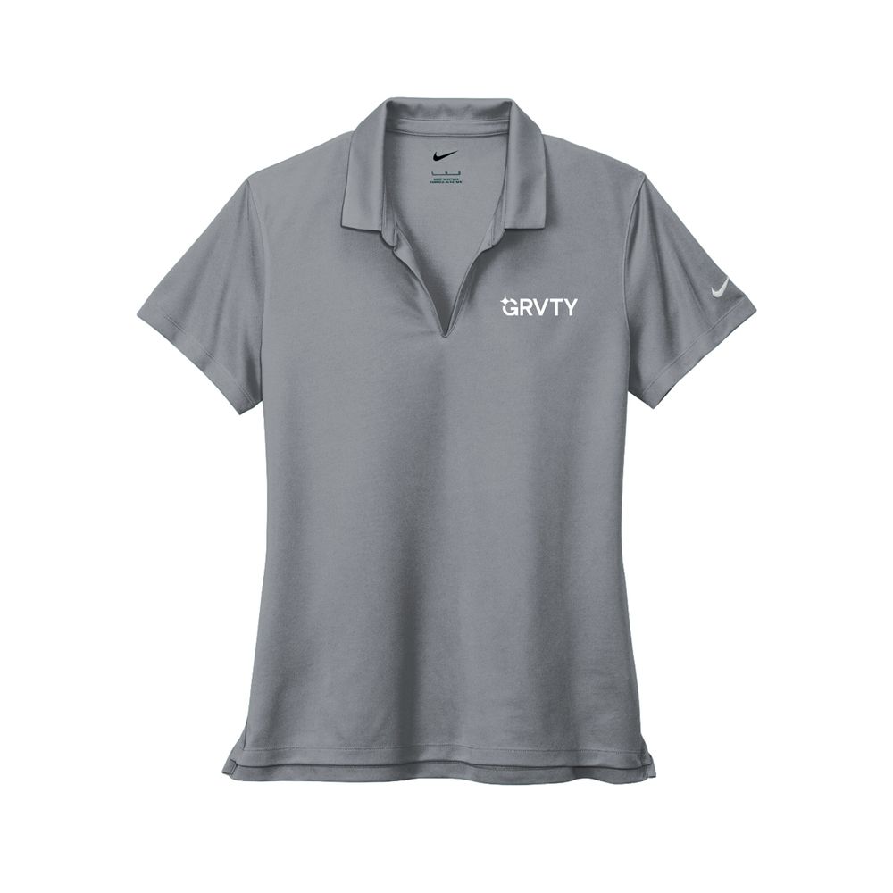 Nike Women's Dri-FIT Micro Pique 2.0 Polo - Grey primary image