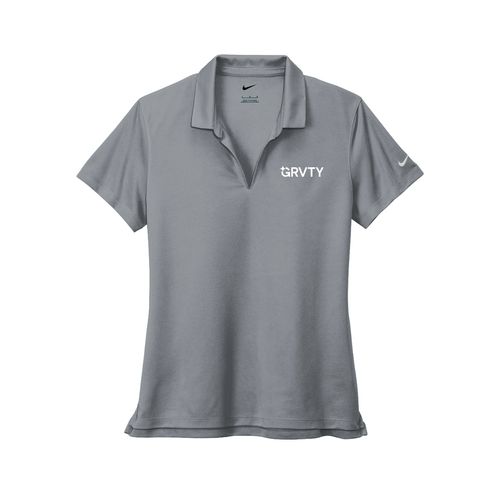 Nike Women's Dri-FIT Micro Pique 2.0 Polo - Grey image thumbnail