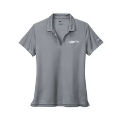 Image of Nike Women's Dri-FIT Micro Pique 2.0 Polo - Grey