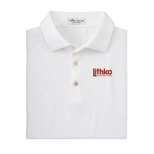 Peter Millar Men's Solid Performance Polo - Self Collar image thumbnail