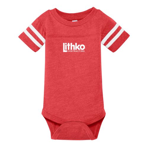 Rabbit Skins Infant Football Fine Jersey Bodysuit image thumbnail