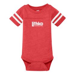 Image of Rabbit Skins Infant Football Fine Jersey Bodysuit