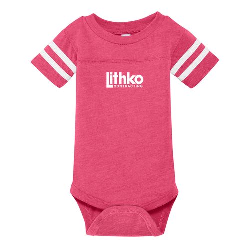 Rabbit Skins Infant Football Fine Jersey Bodysuit image thumbnail