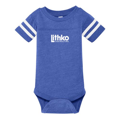 Rabbit Skins Infant Football Fine Jersey Bodysuit image thumbnail
