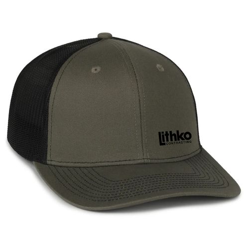 Outdoor Cap Structured Trucker With Solid Mesh Back Hat (Richardson 112 Dupe) image thumbnail
