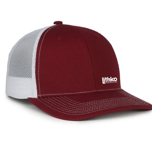 Outdoor Cap Structured Trucker With Solid Mesh Back Hat (Richardson 112 Dupe) image thumbnail