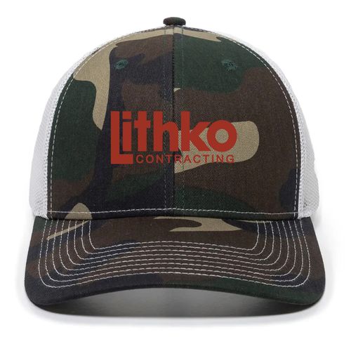 Outdoor Cap Structured Trucker With Solid Mesh Back Hat (Richardson 112 Dupe) image thumbnail