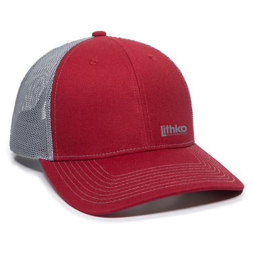 Outdoor Cap Structured Trucker With Solid Mesh Back Hat (Richardson 112 Dupe) image thumbnail