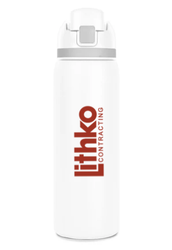 Image of Two-Toned 27oz. Stainless Steel Straw Bottle (Owala Dupe)
