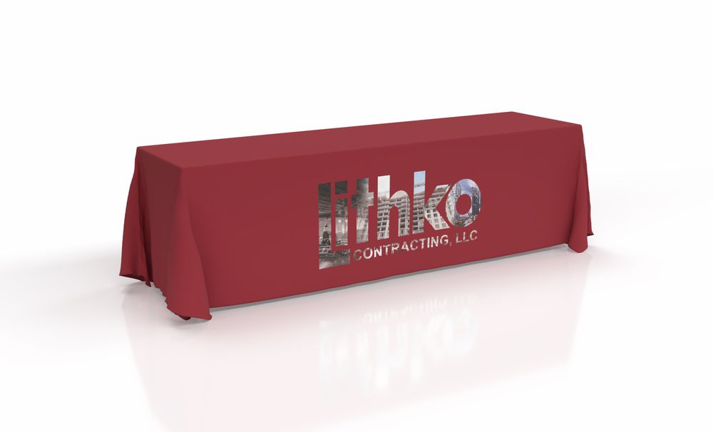 6'/8' Convertible Table Throw (Full-Color Front Only) primary image