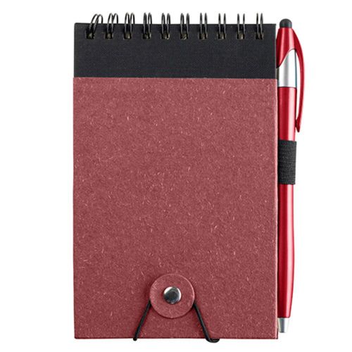 Jot & Go 3.75 x 5.75 Cardboard Spiral Journal with Pen  image thumbnail