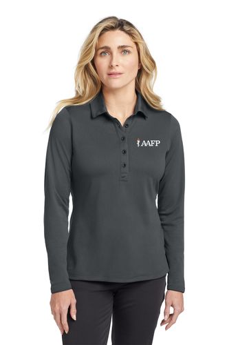 Nike Women's Long Sleeve Dri-FIT Stretch Tech Polo. image thumbnail
