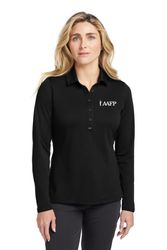 Image of Nike Women's Long Sleeve Dri-FIT Stretch Tech Polo.