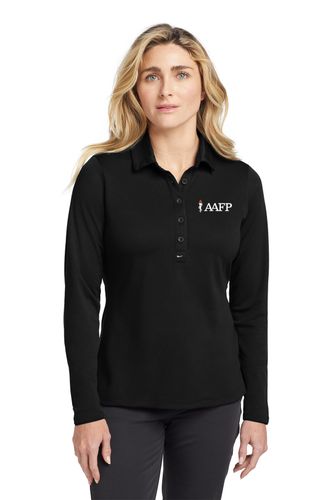 Nike Women's Long Sleeve Dri-FIT Stretch Tech Polo. image thumbnail