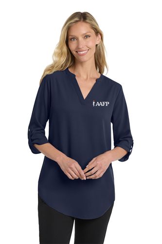 Port Authority Women's 3/4-Sleeve Tunic Blouse. image thumbnail