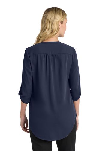 Port Authority Women's 3/4-Sleeve Tunic Blouse. image thumbnail