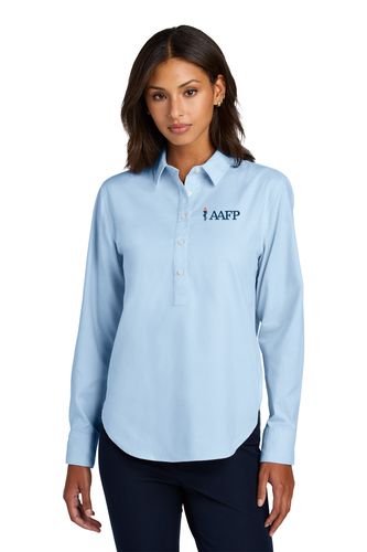 Mercer+Mettle Women's Long Sleeve Modern Oxford Shirt. image thumbnail